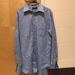 Blue button down dress shirt